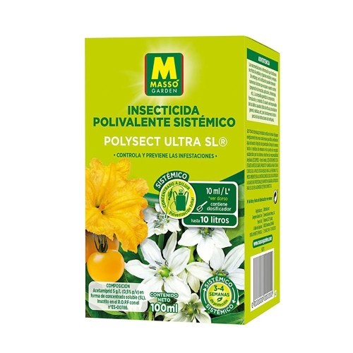Insecticida Cipermetrina 1Porciento 100ml Uso Jardín Polivalente Massó