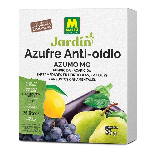 Fungicida Azufre Granulado 50g Ecológico Uso Agrícola MASSÓ