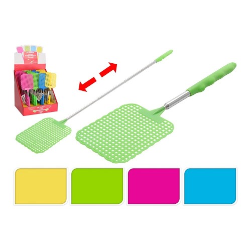 Pala Matamoscas Extensible Plástico 24-56cm 25g Colores Surtidos NULL