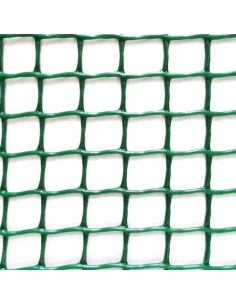 Malla Plástica Polipropileno 1x25m Cuadro10x10mm Verde Faura