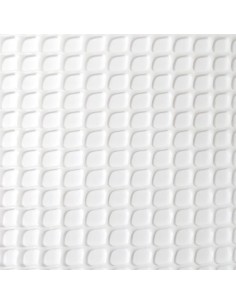 Malla Plástica Polipropileno 1x25m Cuadro 4.5x4.5mm Blanco Faura