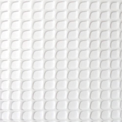 Malla Plástica Polipropileno 1x25m Cuadro 4.5x4.5mm Blanco Faura