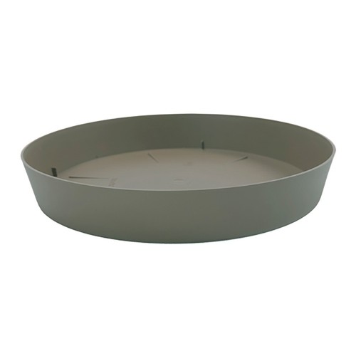 Plato Maceta Plástico Ø17cm Taupe Resistente Exterior Plastiken
