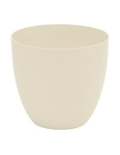 Maceta Plástico 32cm Exterior Resistente UV Ecru PLASTIKEN