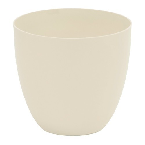 Maceta Plástico 32cm Exterior Resistente UV Ecru PLASTIKEN