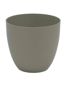 Maceta Plástico 22cm Taupe Resistente Exterior Plastiken