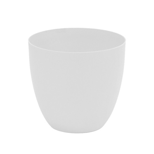 Maceta Plástico Inyección 26cm Blanco Exterior Resistente Plastiken