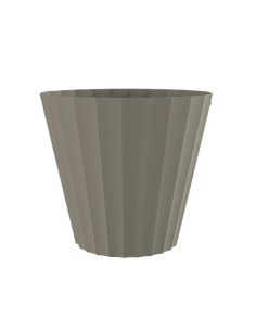 Maceta Plástico Ø32x29cm Taupe Exterior Resistente Plásticos PLASTIKEN