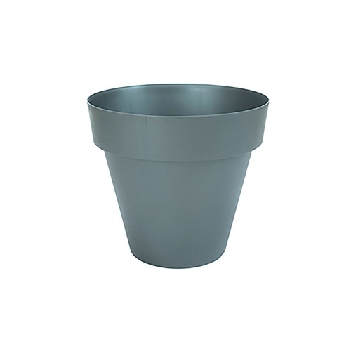 Maceta Plástico 14cm Antracita Resistente Exterior Plastiken
