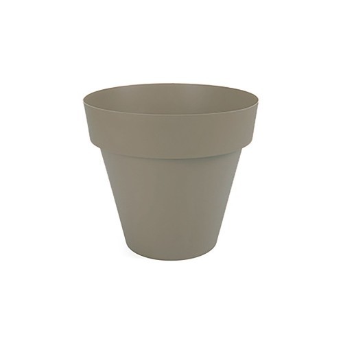 Maceta Plástico Ø14cm Color Taupe Exterior Resistente PLASTIKEN