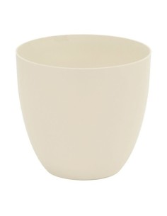 Maceta Plástico Inyección 38cm Color Ecru Exterior Resistente Plastiken