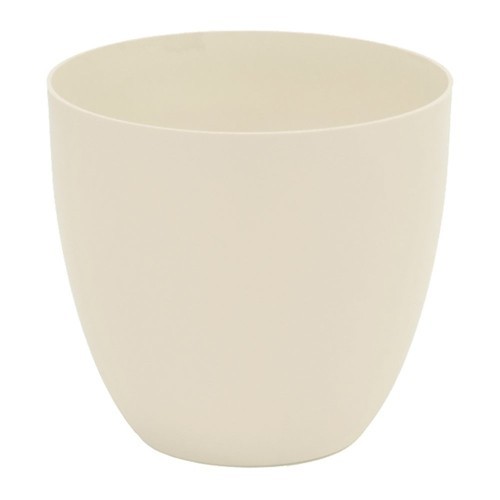 Maceta Plástico Inyección 38cm Color Ecru Exterior Resistente Plastiken