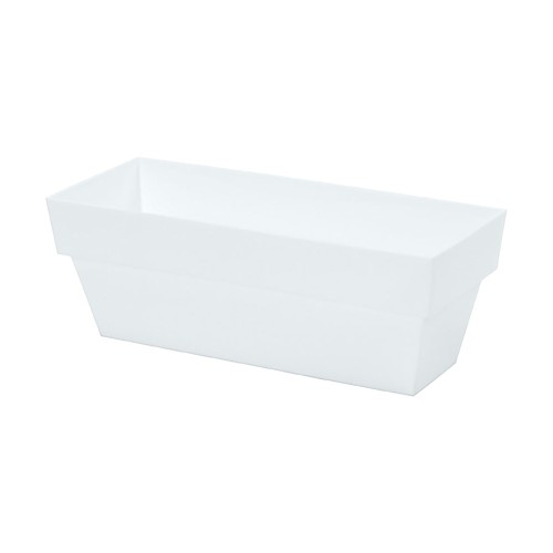 Jardinera Plástico 10x25cm Blanco PLASTIKEN