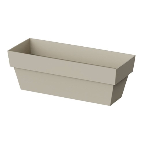 Jardinera Plástico 10x25cm Beige PLASTIKEN