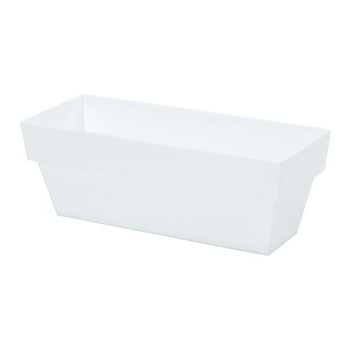 Jardinera Plástico 12x30cm Blanco PLASTIKEN
