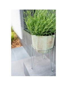 Soporte Maceta Zincado 18cm 22cm Alto 5mm Grosor Sauvic 2