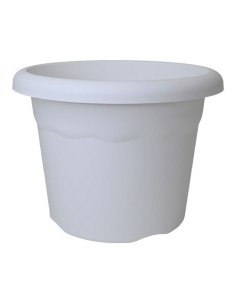 Maceta Plástico 18cm Blanco PLASTIKEN