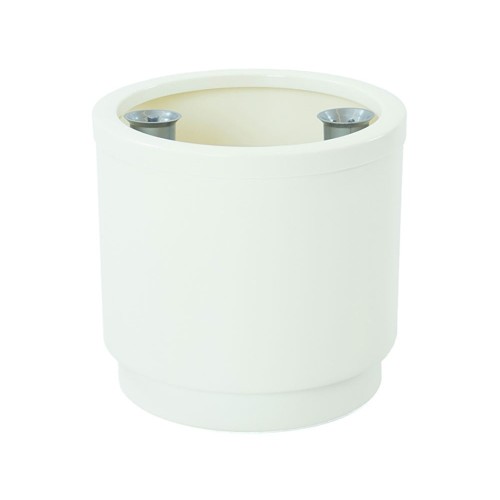 Maceta Hidrojardinera Plástico 26cm Blanco PLASTIKEN