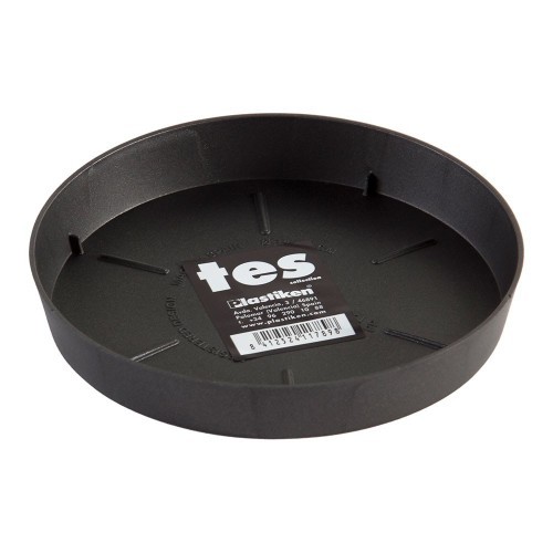 Plato Para Maceta Plástico 14cm Antracita PLASTIKEN