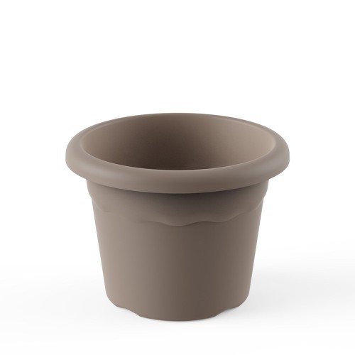 Maceta Redonda Plástico 22cm Taupe PLASTIKEN