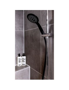 Cabezal De Ducha 11cm 5 Funciones Negro Conexión Universal WENKO 2