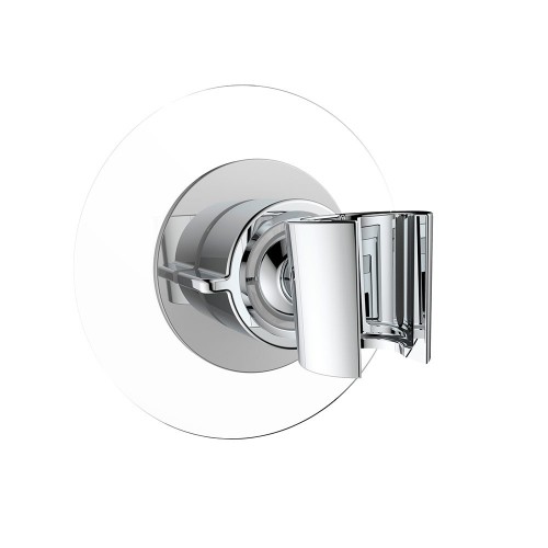 Soporte Cabezal De Ducha Plástico 360° Cromo Adhesivo Wenko