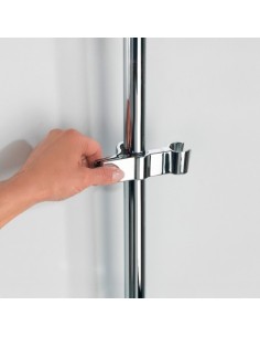 Soporte Ajustable Cabezal Ducha Metal Acero Inoxidable 11.7x2.7x3cm WENKO 2