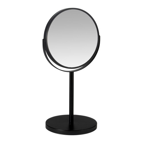 Espejo De Mesa Metal 18.5x15x34.5cm 1x5x Aumentos Negro Mate ANDREA HOUSE