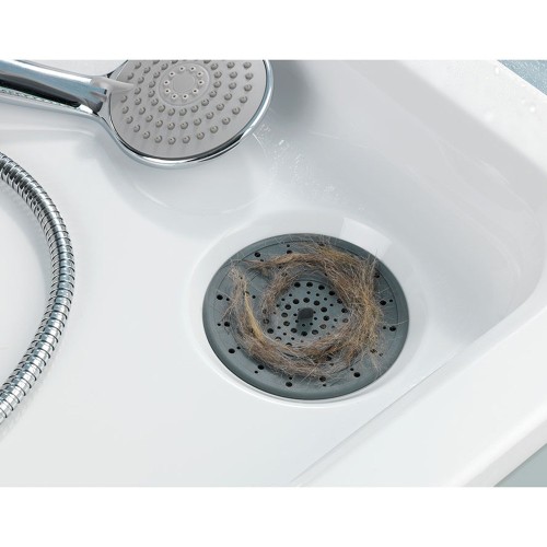 Colador De Silicona Para Desagüe Ø12x0.3cm Gris WENKO