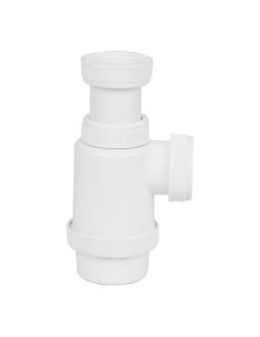Sifon Botella Plastico PVC 1.5Pulg Extensible Lavabo Bide MIRTAK