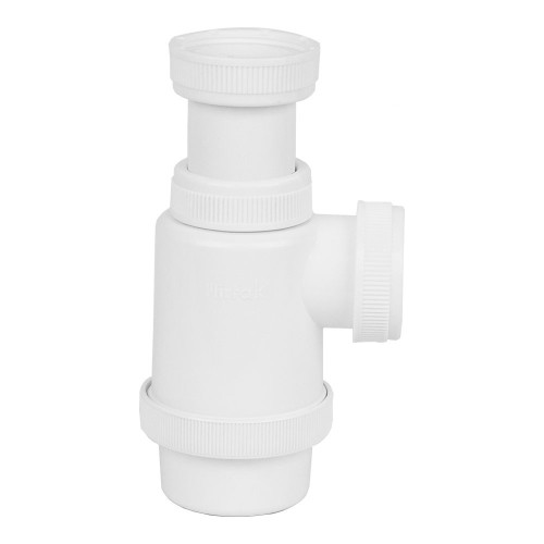 Sifon Botella Plastico PVC 1.5Pulg Extensible Lavabo Bide MIRTAK