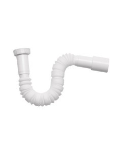 Sifón Extensible Plástico 1.5Pulgadas Blanco MIRTAK