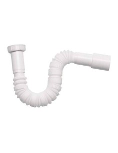 Sifón Flexible PVC 32mmx40mm Blanco VERHAL