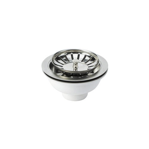 Válvula Fregadero Acero 115mm Rejilla MIRTAK