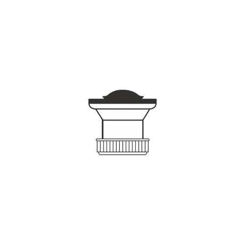 Válvula Lavabo PVC 70mm Sin Cadena Tapón Plástico 1-1/2" MIRTAK