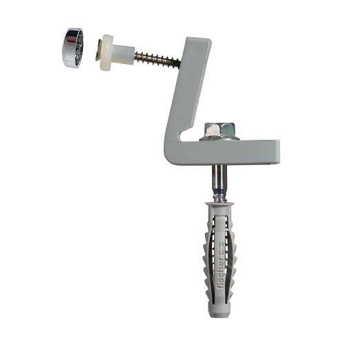 Juego Fijación Sanitario Nylon Acero Inoxidable Ø5x45mm Blanco Fischer