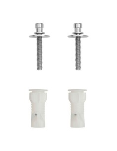 Kit Fijación Bisagra Asiento Inodoro Dama Senso 2 Brazos Acero ROCA