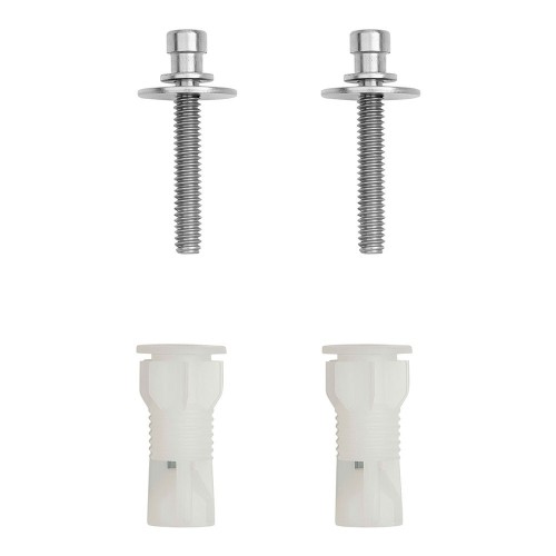 Kit Fijación Bisagra Asiento Inodoro Dama Senso 2 Brazos Acero ROCA