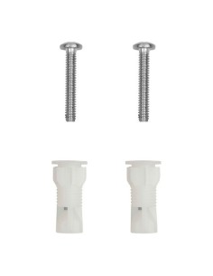 Kit Fijación Asiento Inodoro 2 Tornillos Philips 2 Tacos Expansión ROCA