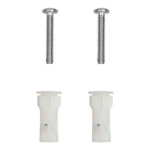 Kit Fijación Asiento Inodoro 2 Tornillos Philips 2 Tacos Expansión ROCA