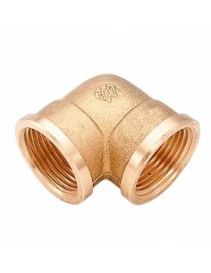 Codo Latón Rosca Hembra 1 Pulgada METALGRUP