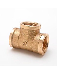 Conector Te Latón Rosca Hembra 1 Pulg METALGRUP