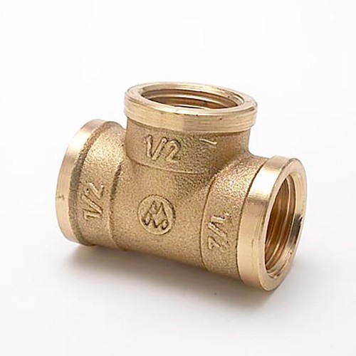 Conector Tee Latón 1-2 Pulgadas METALGRUP