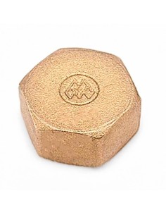 Tapón Ciego Latón Rosca H1/2 Pulgada METALGRUP