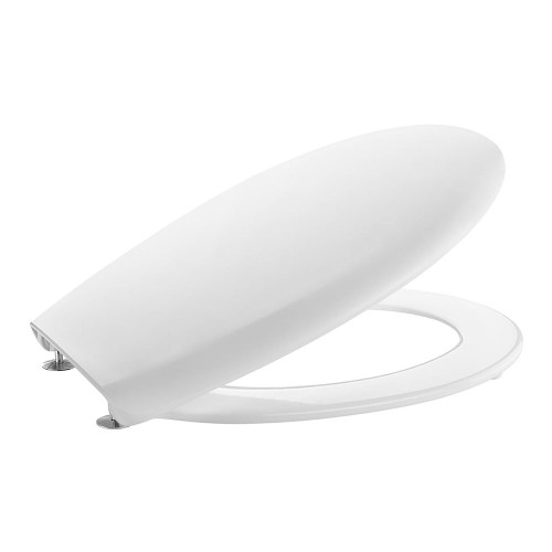 Asiento WC Supralit 360x446x48mm Blanco Bisagras Acero Roca