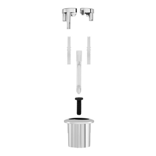 Kit Doble Pulsador Corto 110x220x50mm Descarga D2D ROCA