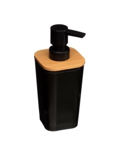 Dispensador Jabón Baño Bambú Negro 5 FIVE