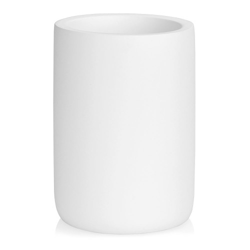 Portacepillos Resina 7x10cm Blanco Mate ANDREA HOUSE