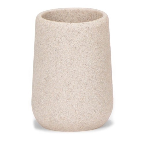 Portacepillos Arenisca 7.5x10.5cm Beige ANDREA HOUSE