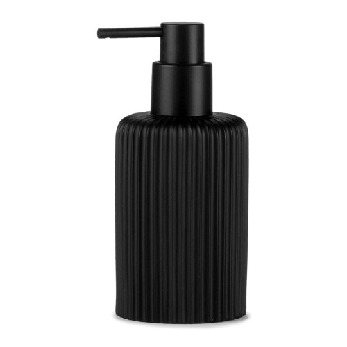 Dispensador Jabón Resina 270ml Ø7x16cm Negro Mate ANDREA HOUSE